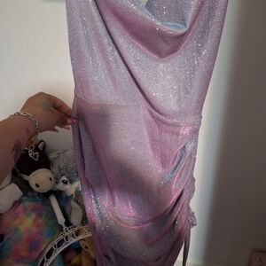 Purple glitter dress